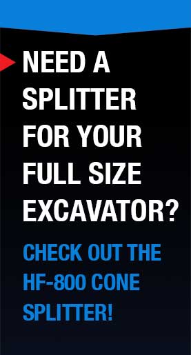 HF-800 Cone Splitters For Full Size Excavators
